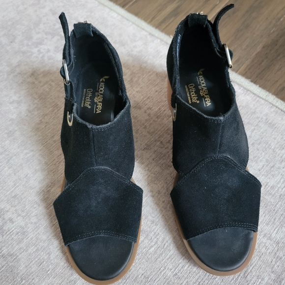 🖤 KOOLABURRA BY UGG HEELED SANDALS WITH BUCKLE OPEN TOED - Picture 4 of 9